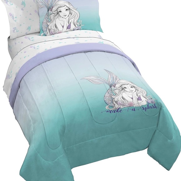 Little Mermaid 5 piece twin comforter set - Picture 2 of 5
